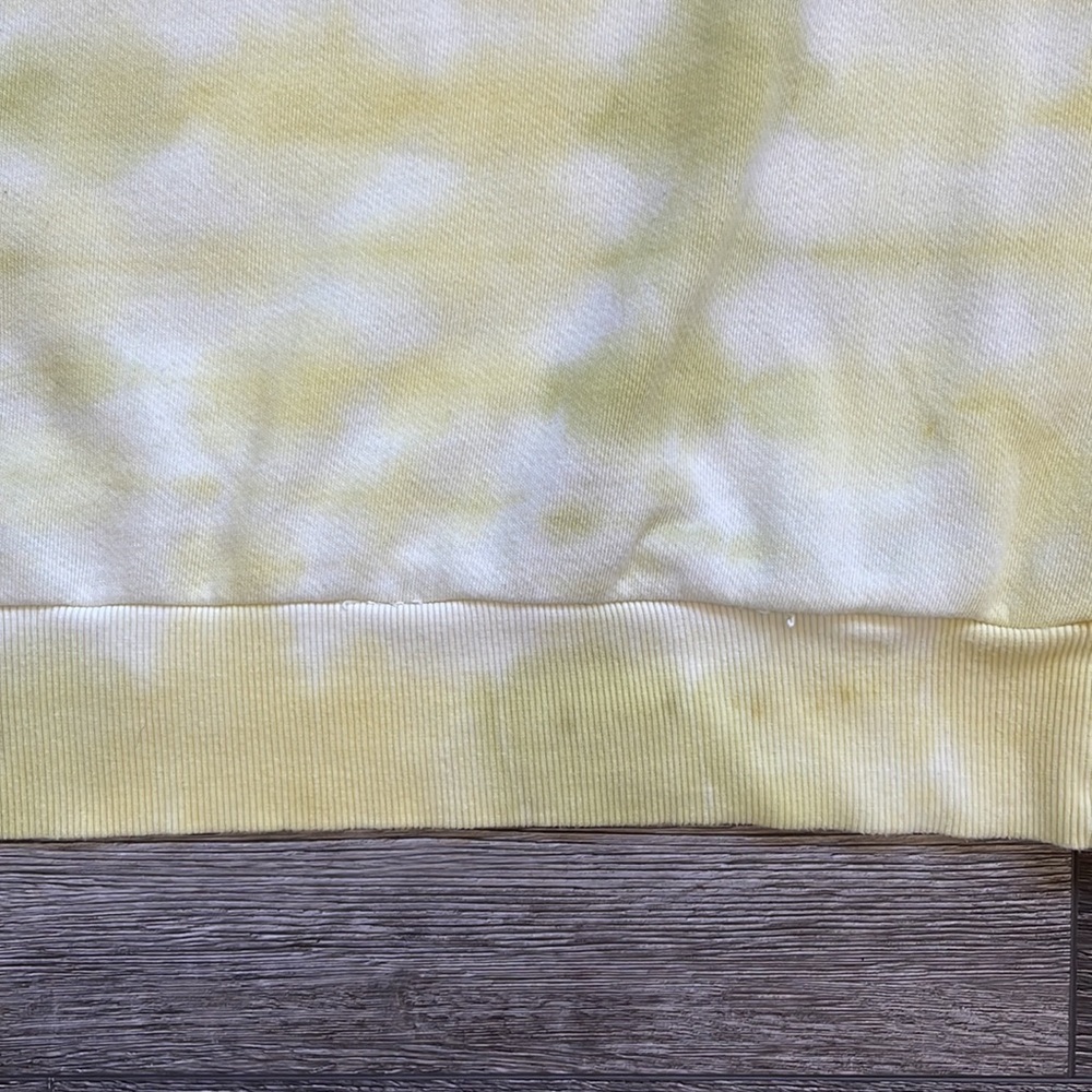 Anthropologie| Pilcro | Elayna Yellow Tie Dye Pullover Jumper Sweatshirt  Medium - Picture 5 of 11
